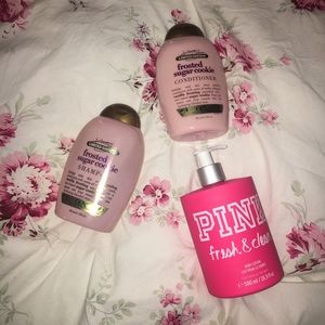 VS LOTION AND OGX SHAMPOO+CONDITIONER